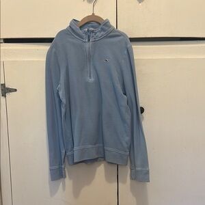 Vineyard Vines Blue Zip Up Sweater